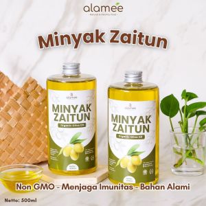 ALAMEE Minyak Zaitun Olive Oil Extra Virgin 500ml Untuk Diminum Organik Murni Asli Masak EVOO