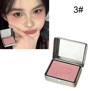 Black Nana Peninsula Iron Monochrome Blush Pearlescent Thin and Glittering Low Saturation Pseudo Plain Female Rouge Peninsula Cheese Powder Blusher Fine Shine Fake Plain Low Saturated Grey Tone Student Novice Rouge Shaping Cross Bo
