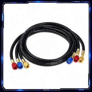 Ống Dây Ga Điều Hòa 3 Màu 1m 1/4" SAE Đầu Hợp Kim Nhôm | Chịu Áp 800PSI - Nổ 4000PSI | Dùng R32 R22 R410A R134a