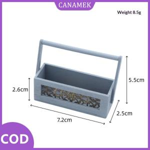 CANAMEK✨ Thu nhỏ Dollhouse bằng gỗ rỗng Lọ hoa cổ điển nồi xách tay cho Tabletop cảnh vườn hiển thị