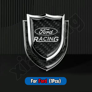 High quality Car Logo Emblem Badge Chrome Sticker 3D Metal Carbon Fiber Car Body Door Rim shielding scratches car logo stickers For Ford territory Everest Ranger Fiesta Escape Explorer Expedition Focus Escort Ecosport Mustang E150 Lynx Expedition EL Explo