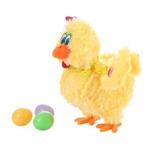 Điện Tử Điên Gà Thú nhồi bông Điện Vui Nhảy Múa Đẻ Trứng Gà Cho Búp Bê Âm Nhạc Động Vật Cho Trẻ Em Món Quà Sinh Nhật