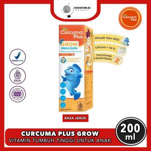 Curcuma Plus Grow Emulsion Suplement Vitamin Pertumbuhan Anak 200ML - Rasa Jeruk