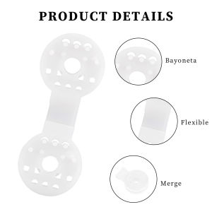 [ส่งจากไทย] สแลน ตัวล็อกแสลน 50ชิ้น/100ชิ้น คลิปล็อคสแลนกับรูรอดเชือกทำ ตัวหนีบสแลน คลิปล็อกแสลน ตัวล็อคสแลนกลม ตัวล็อคสแลน