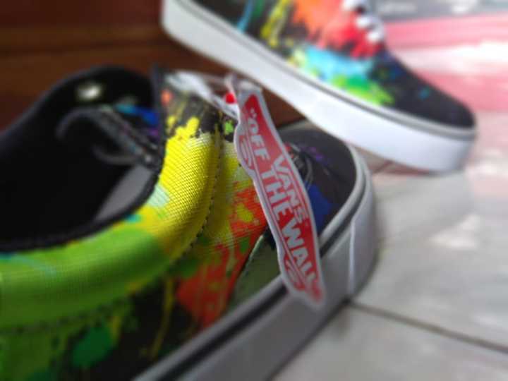 Rainbow best sale cat vans