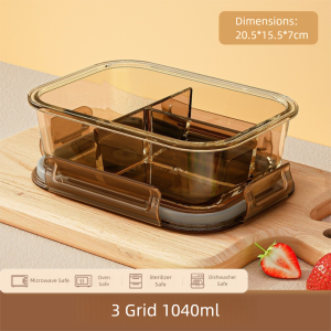 ANANAA Đã niêm phong Hộp cơm thủy tinh Lò vi sóng Chịu nhiệt Hộp Bento có nắp Hộp Salad Trái Cây Nhân viên văn phòng