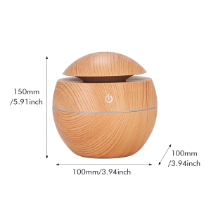 Mini Home Wood Grain Air Humidifier USB Ultrasonic Cool Mist Sprayer Essential Oil Fragrance Electric Air Aroma Diffuser Purifie