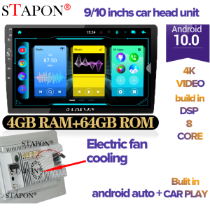 STAPON 9inch for mazda3 2014-2019 1 2 4GB RAM Android10.1 carplay android auto dsp am fm car android stereo android HEAD UNIT plug play with WiFi Bluetooth GPS rear view steering wheel control