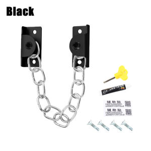 Easy-Install Window Chain Lock Set Stainless Steel Security Chain Guard Anti-Theft Windows Latch