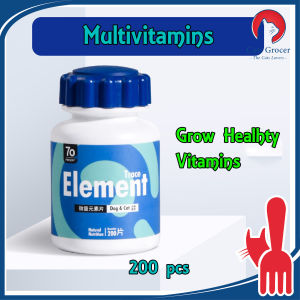 200pcs Cat Dog Supplement Daily Nutrition Tablets Calcium Bone/Probiotics/Trace Elements Vitamin/Seaweed coat/ calcium