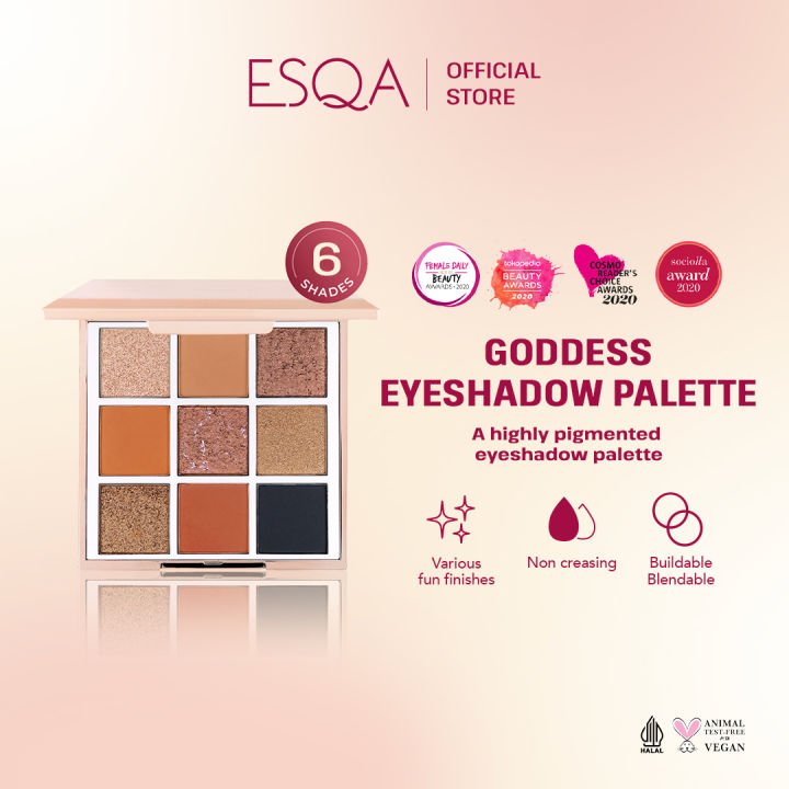 ESQA Goddess Eyeshadow Palette Bronze Lazada Indonesia