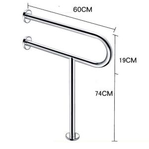 Barrier-free elderly disabled handrail bathroom toilet toilet non-slip safety stainless steel handra