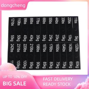 dongcheng 1Sheet Gym Equipment Weight Sticker Labels Power Equipment Label
