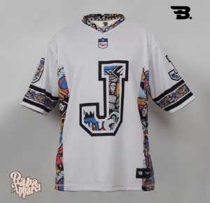 (BISA COD) Baju Jersey streetwear Alfabet J Jersey Retno Rugby Hockey Vintage