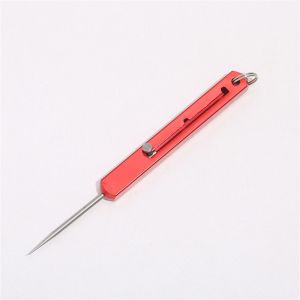 SEKINEW Push-pull Titanium Toothpicks Telescopic Tooth Cleaning Fruit Toothpick Convenient Titanium Alloy Metal Toothpick Outdoor Picnic