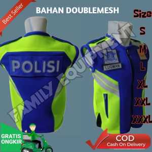 Rompi Polisi | Rompi Polisi biru stabilo | Rompi Security Terbaru | Rompi Polisi Lantas Bahan Mesh Tebal VEST POLISI/LANTAS/POLANTAS/SECURITY/SATPAM/SIZE XXXL