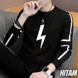 Diskon Sweater Keren Kaos Pria Distro Kayser Flash Crewneck Trendy Sweatshirt Elegan Sweter Kekinian