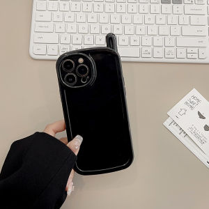 Ốp Lưng Điện Thoại Màu Trơn Phong Cách Retro Hài Hước Cho iPhone 16 Pro Max 15 14 13 12 11 Pro Max Plus 8 7 XR Đen Trắng Hồng Chống Sốc Chống Rơi Bằng TPU