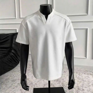Áo Thun Nam Cổ V Cotton SlimFit Cao Cấp 2 màu Trắng-Đen dễ phối đồ