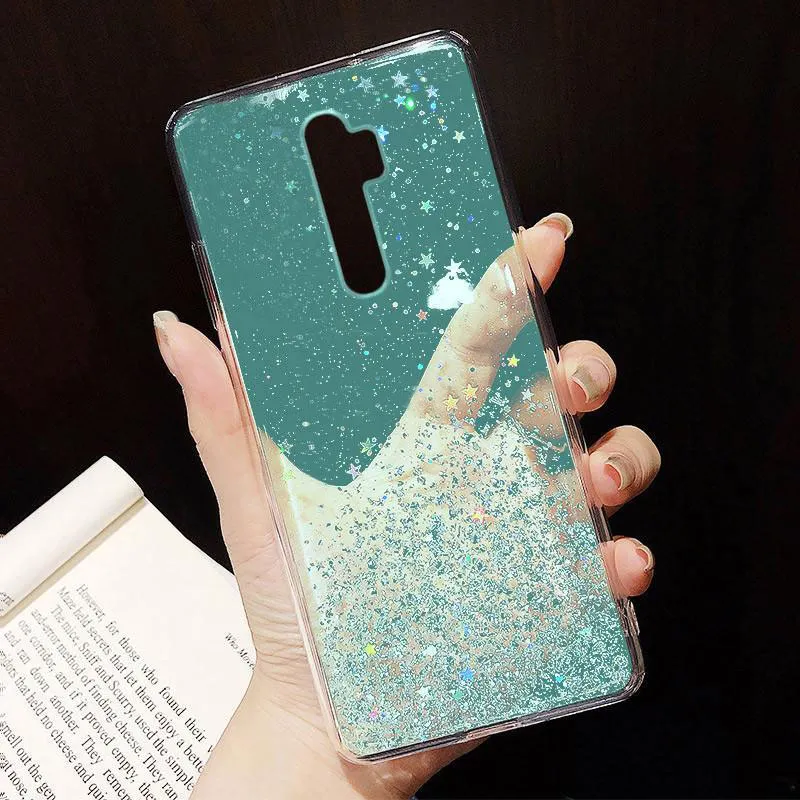 TOPZERO Luxury Bling Glitter Star Phone Case For OPPO A5 2020 Soft