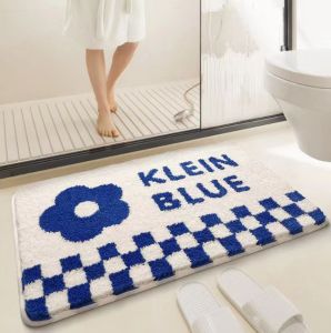 SG Ready Stocks Soft Water Absorbent Bathroom Mat Plush Microfiber Non-Slip Shower Rug Thick Soft Super Comfy Floor Mat Machine Washable