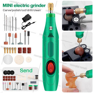 HILDA Mini Grinder Mini Gerinda Mini Bor Set Mini die Drill Grinder Gerinda / Mini Die Grinder + Aksesoris Cordless Mini Die Grinder MERK RANDOM
