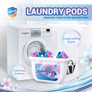 Laundry Detergent Pods Bundle 60 Counts (2 Boxes) Long-Lasting Scent Color and Fiber Protection for Machine Wash