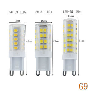 10PCS G4 G9 E14 Ceramics LED Corn Bulbs 5W 8W 12W 220V 240V Capsule Crystal Lights Lamp 2700K Warm White 6500K Cool White
