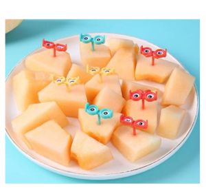 Tusukan Bento Karakter Buah Kue Garpu Bento Buah Kue Dessert Motif Lucu Untuk Anak-anak