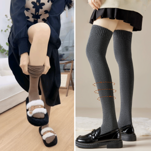 Kneehigh Socks Fall/winter Micropressure Leggings Thickening Protect Against the Cold