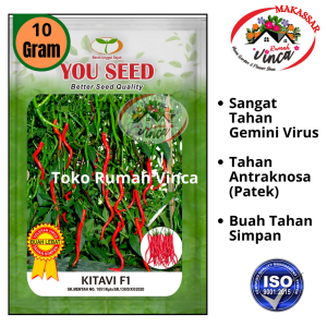 Bibit Benih Cabe Keriting Tahan Virus KITAVI F1 10g  Cap You Seed CMK