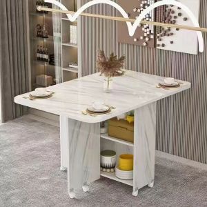 Folding Table Rectangular Multi-functional Mobile Small Household Table Small Apartment Special