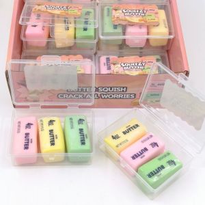 PENTU Soap Peanut Wax Cracking Squeeze Satisfying Sound Butter Stick Crispy Feel Squishy Creative Non-bounce Crunch Squishy Toy Kids Adults