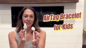 AirTag Childrens Bracelet & Necklace [IP53] Waterproof  Hidden Case for Air Tag Full Body Protection AirTags Silicone Holder Toddler