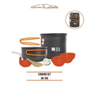 Cookingset Nesting Panci Ultralight Hiking Camping Dhaulagiri Dh 100 1-2 orang