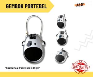 Gembok Kabel Baja Sapi Multifungsi Motor - Sepeda – Helm - Ransel dll