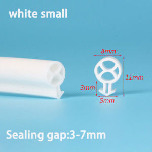 O type Silicon Rubber Plastic steel door and window sealing strip Draft Stopper Hollow Bulb Barb Tubular Gasket