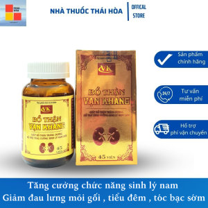 Bổ Thận Vạn Khang - Bổ Thận Tráng Dương - Giảm Đau Lưng Mỏi Gối Tiểu Đêm Nhiều Lần - Hộp 45 Viên
