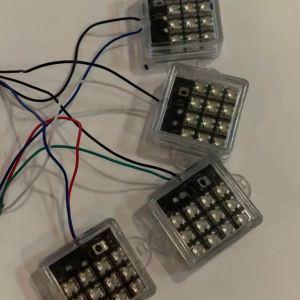 ไฟLED 12V แบบเหลี่ยม 4x4 cm ราคา 1 ชิ้น ไฟกระพริบ ไฟติดท้ายรถ ไฟติดตู้เครื่องเสียง ไฟตกแต่ง ไฟ12โวลต์ รถเครื่องเสียง มีเก็บปลายทาง