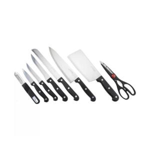 PROMO (BISA COD) Vicenza Pisau Dapur Stainless Steel V920K Pisau Set 10 Buah dengan Talenan