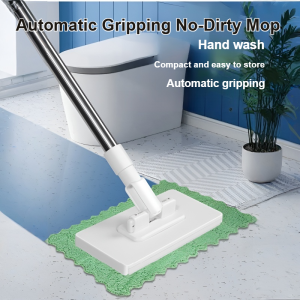 No-dirty Hand Mop One-Button Disassembly Face Towel Convenient And Easy To Use Wet Wipes Mop Home Essentials
