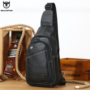 Bullcaptain của nam giới Top-Grain da bò Túi đeo chéo-Korean-Phong cách hợp thời trang một vai & Crossbody dung tích lớn cho doanh nhân giản dị & thể thao