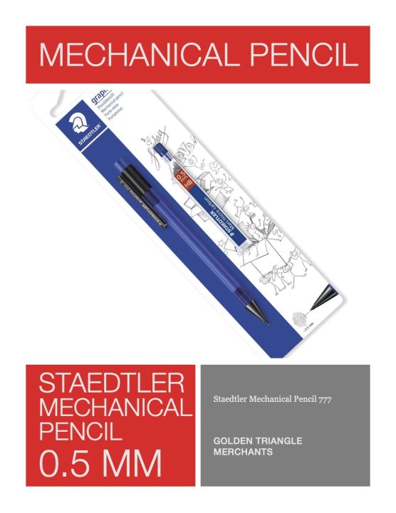Staedtler Mechanical Pencil 777 0.5 mm Lazada PH