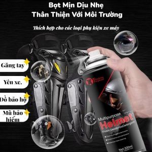Xịt Vệ Sinh Mũ Bảo Hiểm 300ml | Foam Làm Sạch Helmet Khử Mùi Nón Bảo Hiểm Fullface