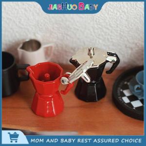 JiaShuo Baby Toy Miniature Scene Toy Simulation Mini Coffee Pot Dollhouse Coffee Utensils Model For Children