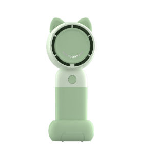 Portable Fan Rechargeable 3 Speed with Mobile Phone Holder Simple Cute Mini Fan for Students Strong Wind Silent USB Charging Battery Electric Fan