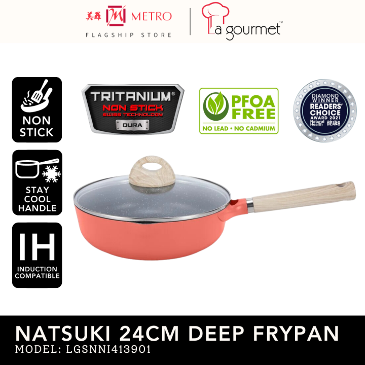 La Gourmet Shogun Natsuki 24cm Deep Fry Pan LGSNNI413901 | Lazada Singapore