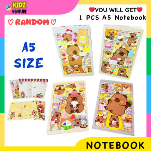 (READY STOCK) Capybara A5 Size Notebook Kid Children Present Gift Cute Stationery 可爱A5纸卡皮巴拉笔记本 buku nota alat tulis