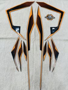 Bộ tem decal dán xe máy Honda Air Blade 2019 màu cam zin thái siêu đẹp