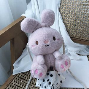 Túi đeo chéo hình Thỏ nhồi bông size vừa phong cách hoạt hình siêu đáng yêu túi đeo vai thỏ bông dễ thương giá rẻ